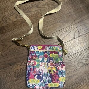 Coach Colorful Patterned Crossbody Bag